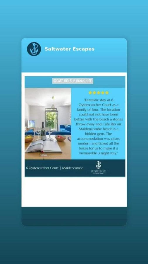 Oystercatcher Number 6 , 2 Bedrooms Maidencombe Village Torquay Bagian luar foto